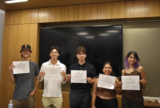 CADRE students with certificate