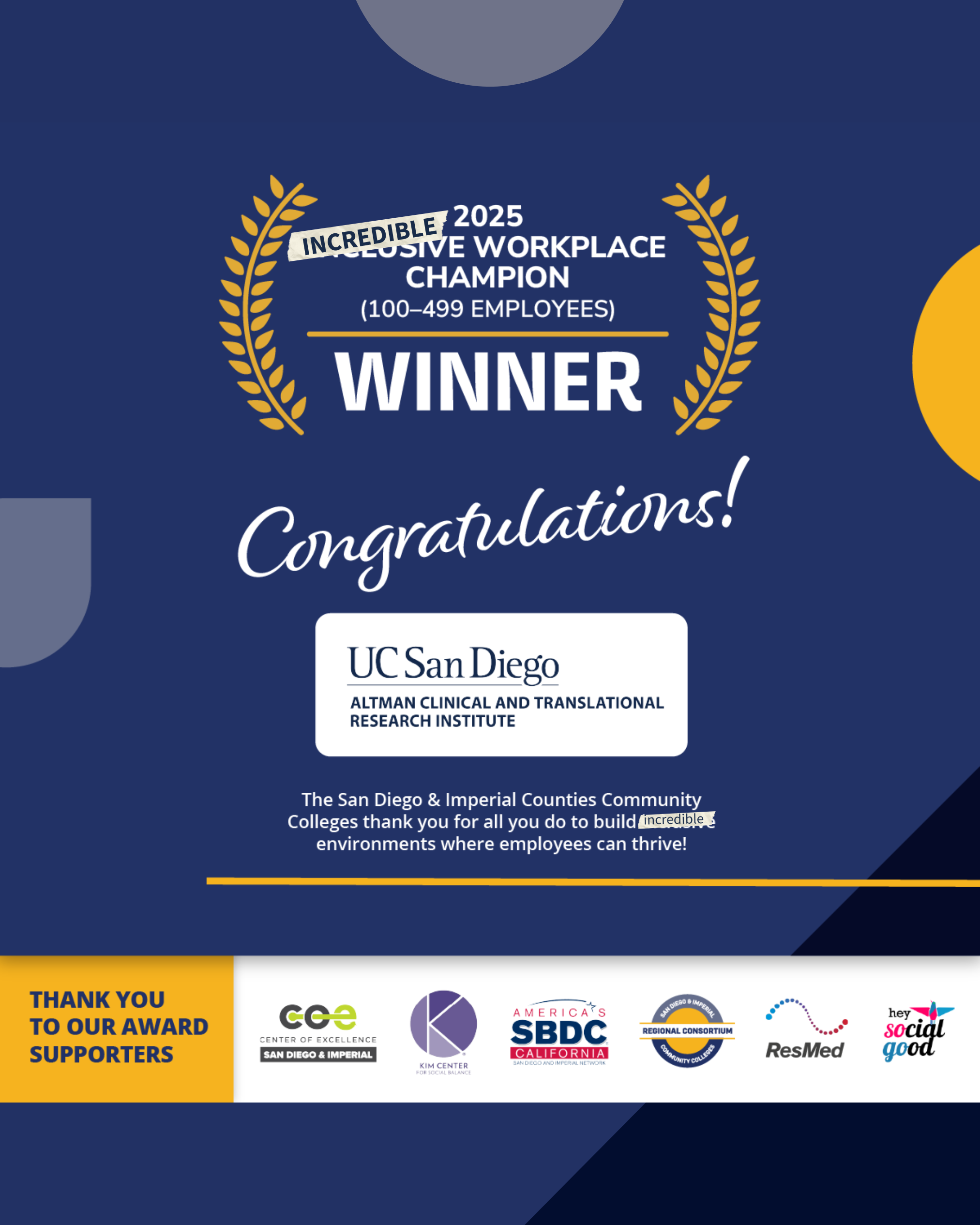 Incredible Workplace Champion 2025